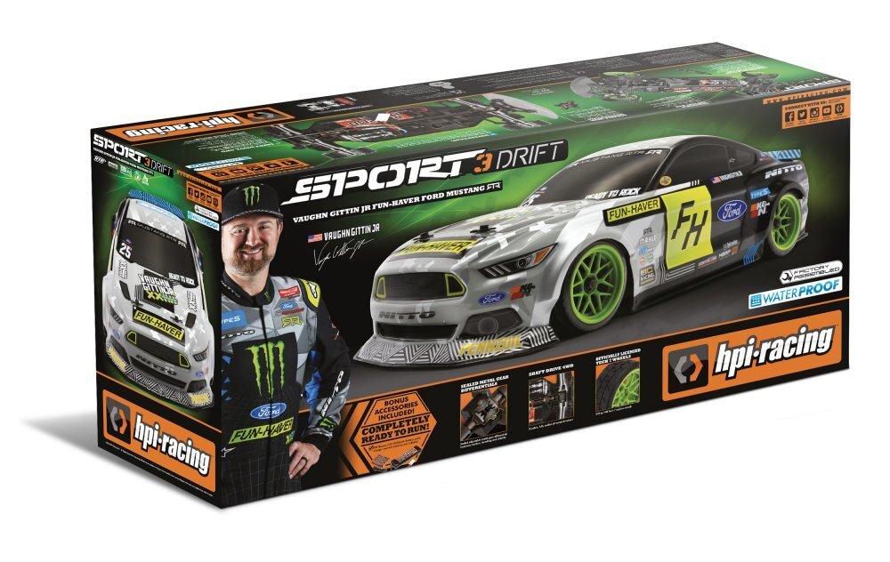 HPI Racing Sprint 3 Vaughn Gittin Jr Ford Mustang RC Drift Car 1/10 Scale (6)