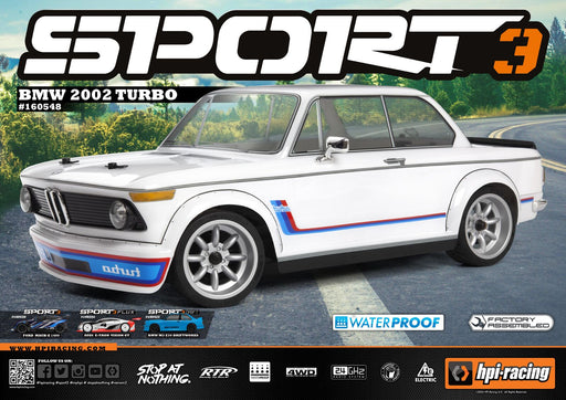 HPI Racing 160937 1/10 Sprt3 BMW 2002 Trbo w/b+c - Hobby City NZ