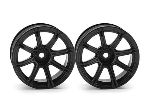 HPI Racing 3308 1/10 Wheels WE XC8 26mm Blk 9mmOS - Hobby City NZ (8452826071277)