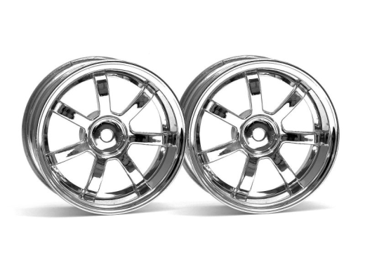 HPI Racing 3317 1/10 Wheel RAYS 26mm Chrome 6off - Hobby City NZ (8503305470189)