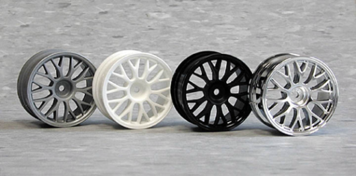 HPI Racing 3712 1/10 Wheels Mesh Chrome 1mmOS - Hobby City NZ (8452826693869)