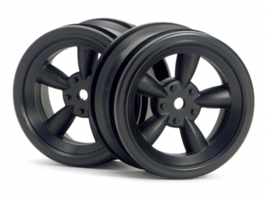 HPI Racing 3816 1/10 Wheels Vintage 26mm Black - Hobby City NZ (8452826726637)