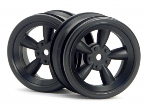 HPI Racing 3816 1/10 Wheels Vintage 26mm Black - Hobby City NZ (8452826726637)