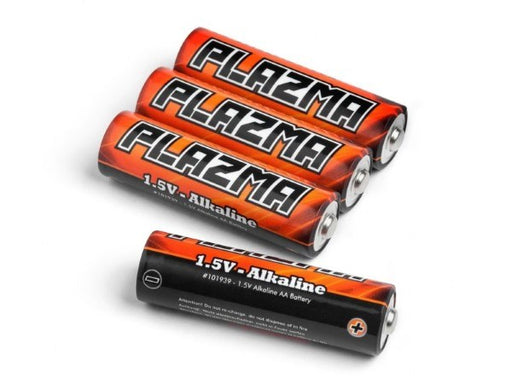 HPI Racing 101939 PLAZMA 1.5V Alkaline AA Batteries (4pk) (8278230401261)
