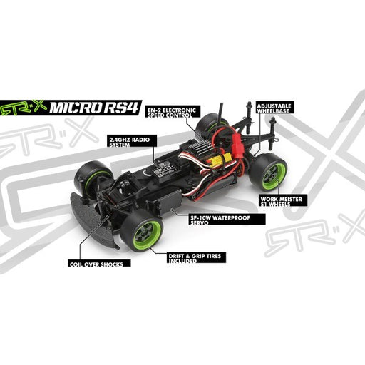 HPI Racing 112468 1/18 4WD Micro RS4 RTR - 1969 Ford Mustang RTR-X (8278363078893)