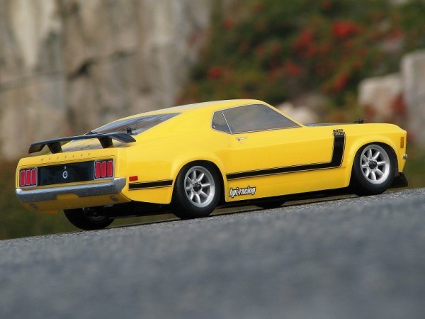 HPI Racing 17546 1/10 RC Body: 1970 Ford Mustang Boss 302 - Unpainted - Hobby City NZ