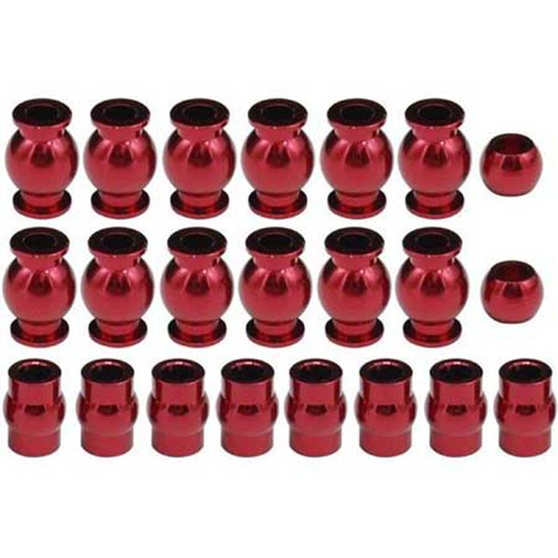 Hot Racing HRAATF160B02 Complete 22-Pc Aluminum Pivot Ball Set Arrma 1/10 Mega & BLX replaces AR330515 or ARAC8066 - Hobby City NZ (8347088355565)