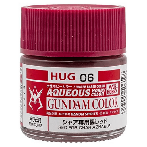 Gunze HUG06 Aqueous Gundam Red Char Aznable (7753625698541)