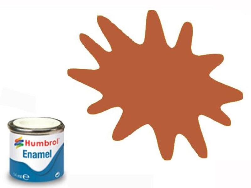 Humbrol 100 ENAMEL MATT RED BROWN