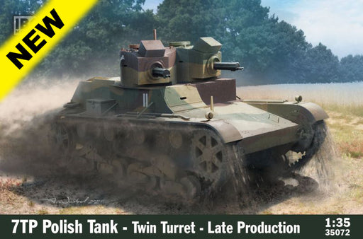 IBG Models 35072 IBG 1/35 7TP Polish Tank - Twin Turret Late production Plastic Model Kit - Hobby City NZ (8966356828397)