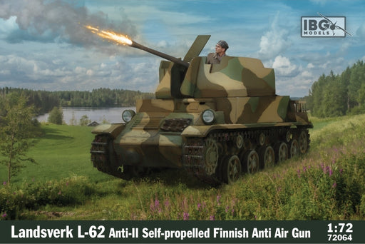 IBG Models 72064 IBG 1/72 Lndsverk L-62 Finnish Anti Air Gun Plastic Model Kit - Hobby City NZ (8966357254381)