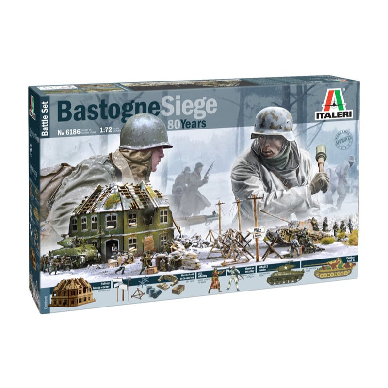 Italeri 6186  1/72 BASTOGNE SEIGE 80TH ANNVSY BATTLE - Hobby City NZ (8948591362285)