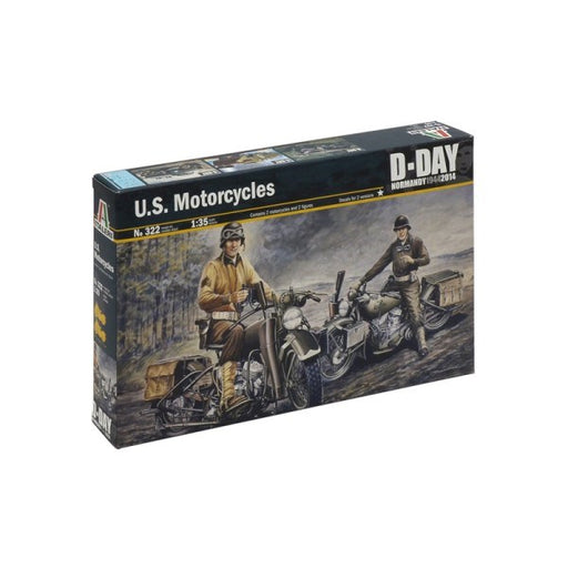 Italeri 0322 1/35 US Motorcycles - D-Day Series Normandy 1914/2014 (8756644610285)