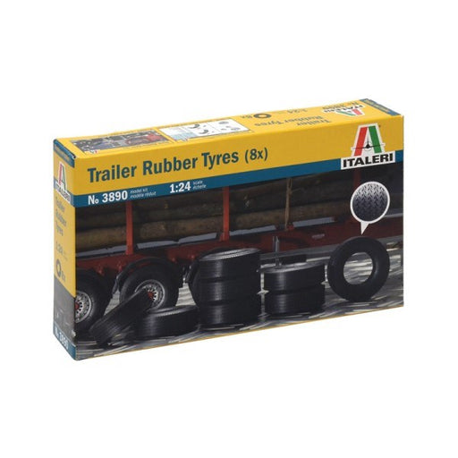 Italeri 1/24 3890 Rubber Trailer Tires (8 Pcs) (8219031732461)