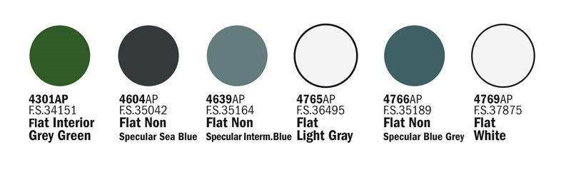 Vallejo by Italeri 439AP Acrylic Paint Set US Navy Air - 6 Pcs - Hobby City NZ