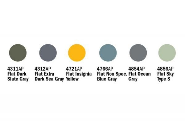 Vallejo by Italeri 444AP  Acrylic Paint Set RAF/Royal Navy - 6 Pcs - Hobby City NZ