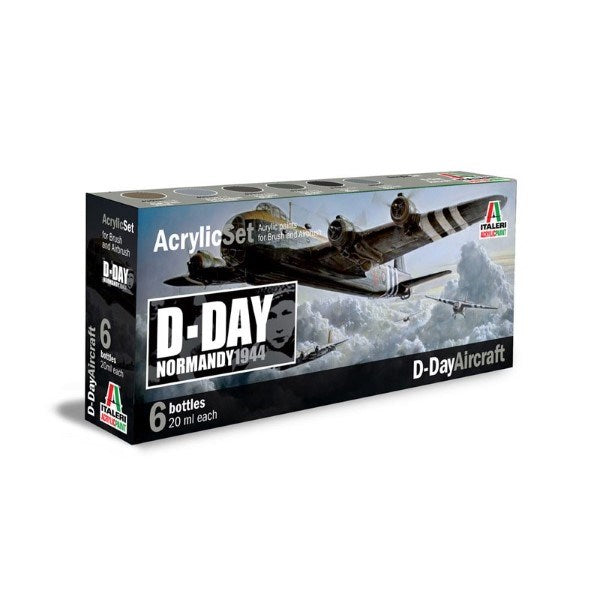 ITALERI/VALLEJO 445AP  PAINT - D-DAY AIRCRAFT - 6 PCS