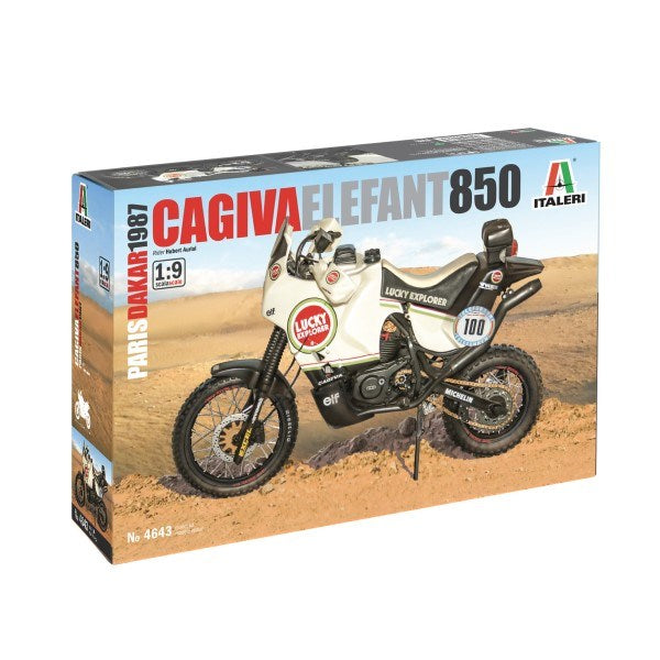 Italeri 1/9 4643 Cagiva 850 Paris Dakar 1987 "Lucky"