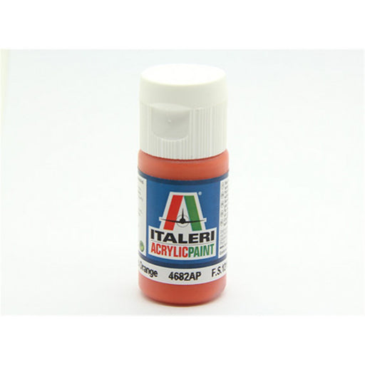 Vallejo by Italeri 4682 Gloss Orange (F.S. 12197) Acrylic 20ml (7546236666093)