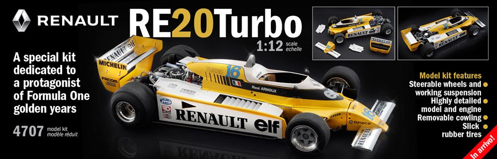 Italeri 4707F 1/12 Renault RE20 Turbo F1 Car (8278180921581)