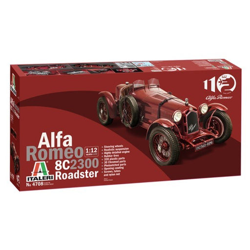 Italeri 4708S 1/12 Alfa Romeo 8C 2300 Roadster - 110th Anniversary (8130726592749)