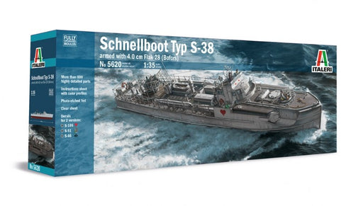 Italeri 1/35 5620 Schnellboot Typ S-38 With Bofors (8219029307629)