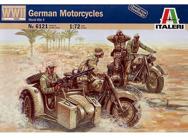 Italeri 6121 1/72 2ND WW GERMAN MOTORCYCLES