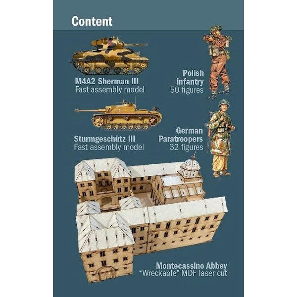 Italeri 6198 1/72 Battle Set: Montecassino Abbey 1944 - Breaking the Gustav Line - Hobby City NZ (7882817994989)