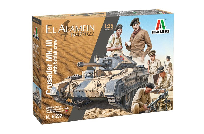 Italeri 1/35 6592 Crusader Mk.Iii W/Crew (8219035173101)