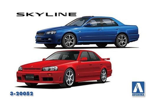 Aoshima 20052 1/24 NISSAN ER34 SKYLINE GTX-TURBO98/91 (9201980178669)