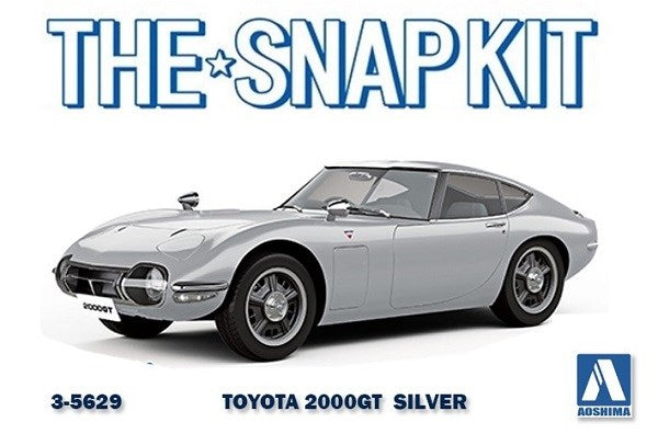 Aoshima 5629 1/32 TOYOTA 2000GT - MET SILVER (8806064423149)