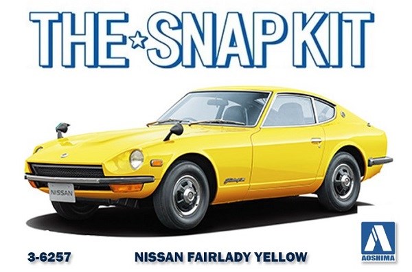 Aoshima 6257 1/32 NISSAN S30 FAIRLADY Z - YELLOW (8806067601645)