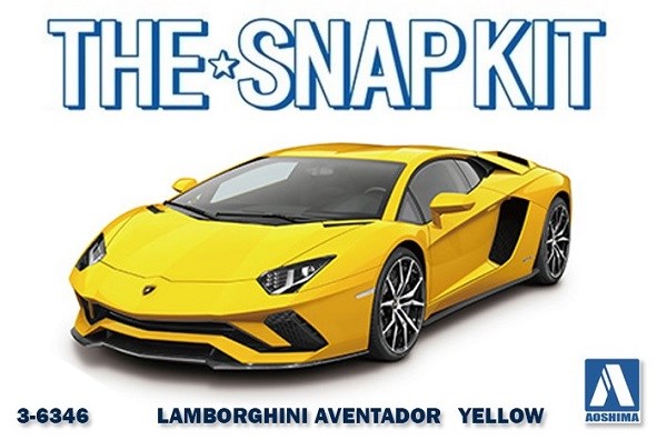 Aoshima 6346 1/32 LAMBO AVENTADOR S - PEARL YELLOW (8806068289773)