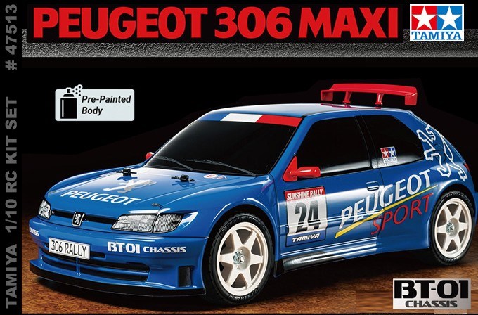 Tamiya 47513 1/10 R/C PEUGEOT 306 MAXI (BT-01 CHASSIS)