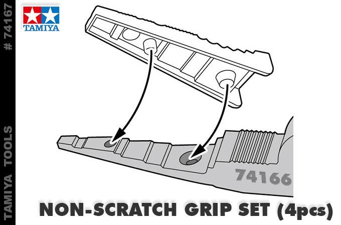 Tamiya 74167 Non-Scratch LNP II Grips 2set