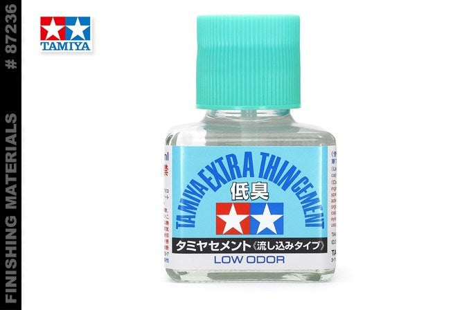 Tamiya 87236 Extra Thin Cement Low Odor 40ml