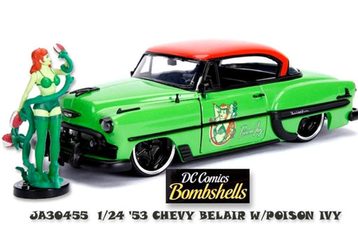 Jada 30455 1/24 1953 Chevrolet Bel Air w/Poison Ivy Figurine - DC Comics Bombshells (8114212274413)
