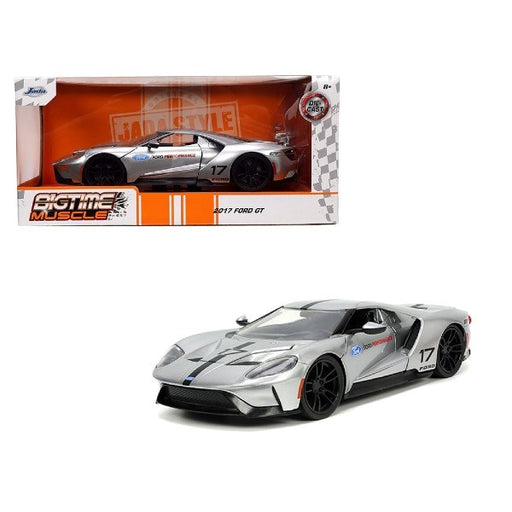 Jada 33857 1/24 2017 Ford GT (Silver) - BigTime Muscle (8055207854317)