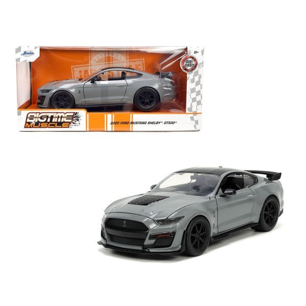 Jada 33931 1/24 2020 Ford Mustang Shelby GT500 (Light Grey) - BigTime Muscle (8062701306093)