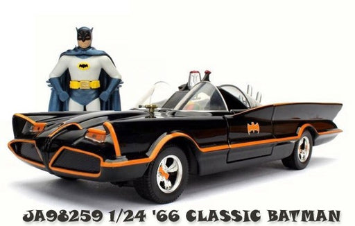 Jada 98259 1/24 1966 Classic TV Batmobile w/Batman and Robin Figures (767699976241)