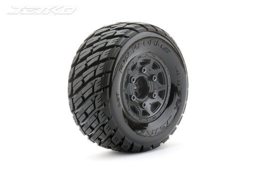 Jetko JKO3103CBMSGN 1/10 SC 2.2/3.0 EX-ROCKFORM/Claw Rim/Black/Medium Soft/Glued MTD Tires (2) (9250494284013)