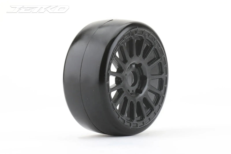 Jetko GT Buster Mounted Slick Radial Rim Ultra Soft Belted RC Wheel & Tyre Set 1/8 Scale