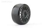 Jetko GT Buster Mounted Slick Radial Rim Ultra Soft Belted RC Wheel & Tyre Set 1/8 Scale