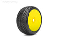 Jetko J-ONE Truggy Dish Yellow Rim Composite (Clay) Ultra Soft Glued Belted 1/8 - JKO1209DYCUSGB