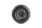 Jetko JKO3104CBMSGB 1/10 SC 2.2/3.0 EX-SLAYER/Claw Rim/Black/Medium Soft/Glued/Belted MTD Tires (2) (9250494415085)