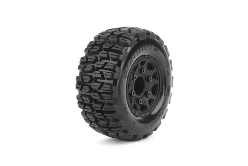 Jetko JKO3104CBMSGB 1/10 SC 2.2/3.0 EX-SLAYER/Claw Rim/Black/Medium Soft/Glued/Belted MTD Tires (2) (9250494415085)
