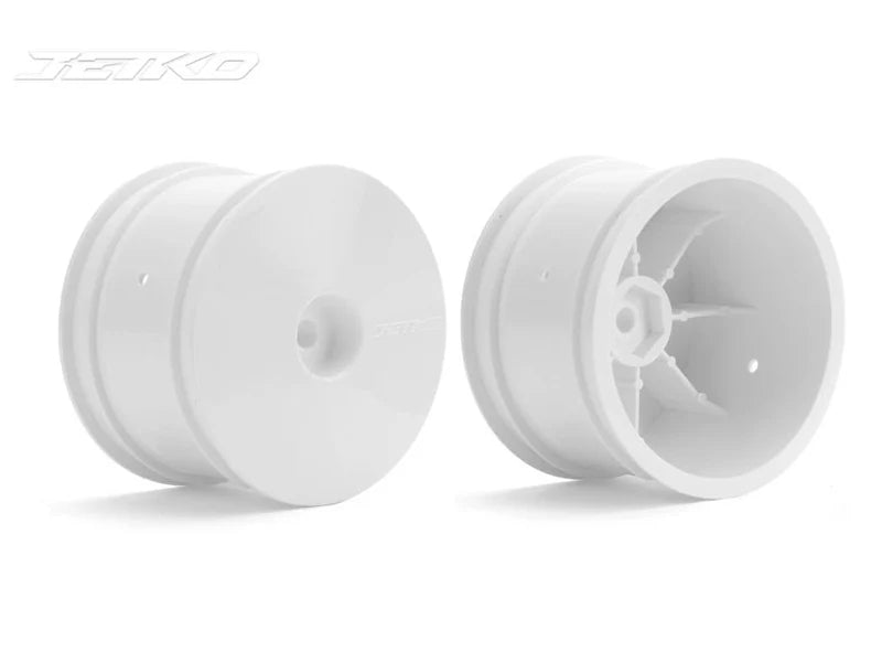 Jetko JKO6114WH 1/10 Buggy 2 and 4WD Rear Wheel/Rim (White) 2PCS (9250494841069)