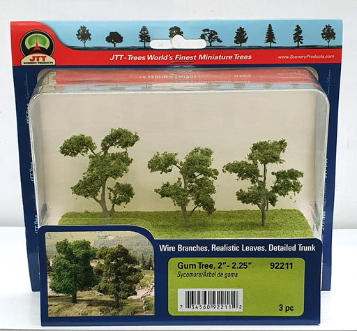 JTT Scenery 92211 50-60mm Gum Trees (3pk) (7716352491757)