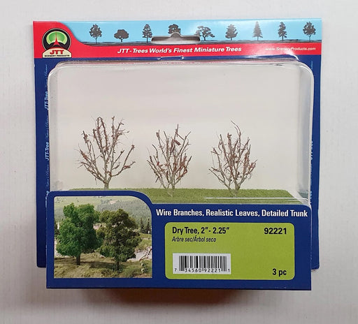 JTT Scenery 92221 Dry Trees 50- 57mm (3) (8346422051053)