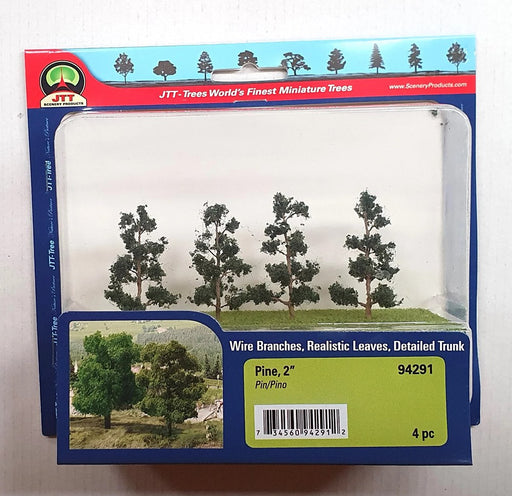 JTT Scenery 94291 Pine Trees 50.8mm (4) (8346422870253)